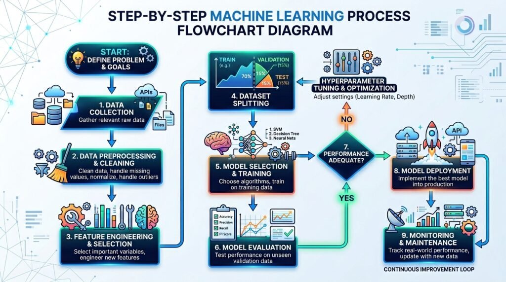 machine learning process flowcha